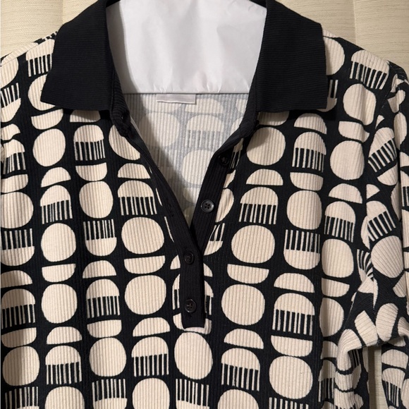 Target Black and White Geometric Maxi Dress EUC - Picture 4 of 5